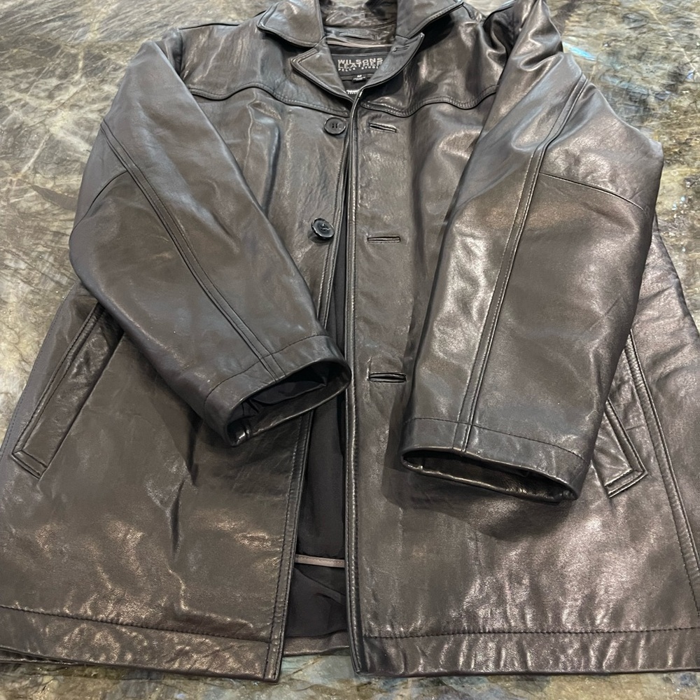 Wilsons Leather Black Leather Jacket w/ Thinsulate lining